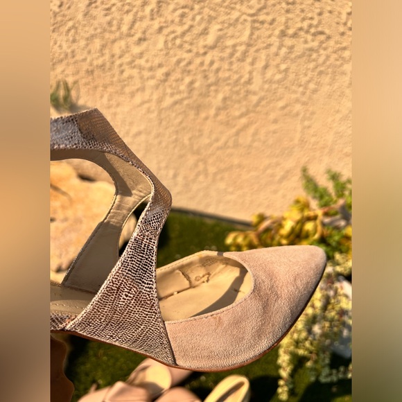 Marc Fisher Kabriele Women's Dress Pump Shoes Toe Pointed 7.5 gold - Picture 7 of 9